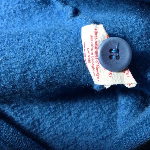 SOLD - 6/12M Disana Boiled Wool Blue Coverall - Picture 5 of 6